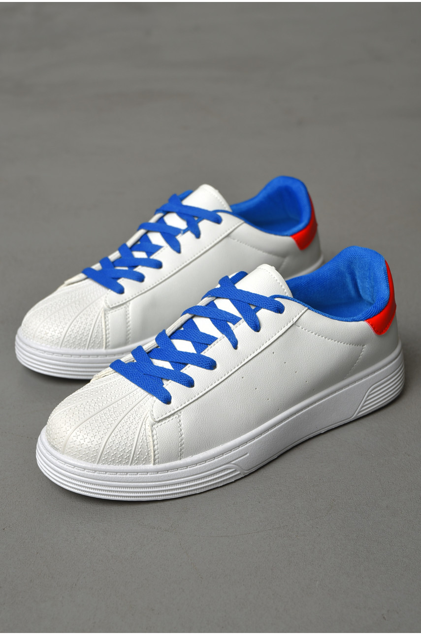 Кроссовки мужские белого цвета на шнуровке YB0313-5 205773