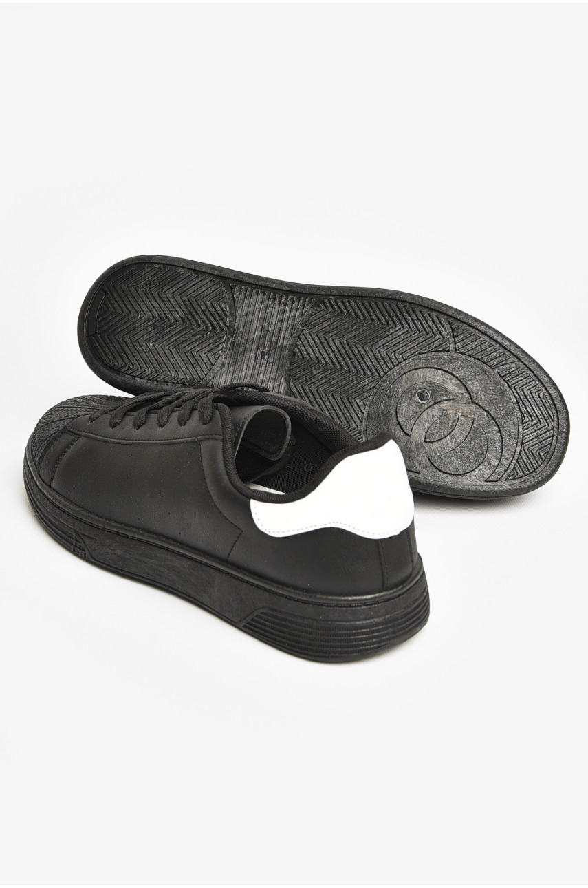 Кросівки чоловічі чорного кольору на шнурівці YB0313-1 205774