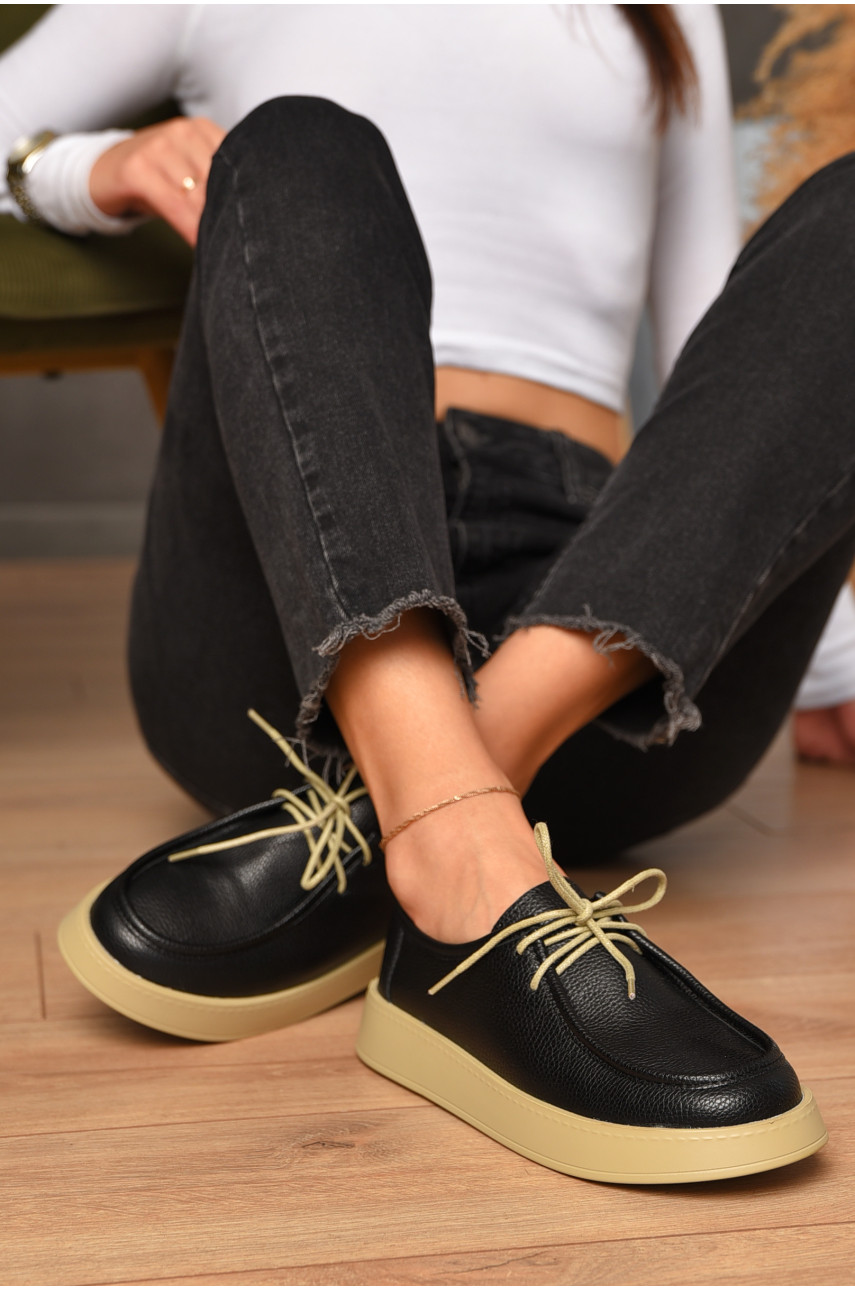 Лофери жіночі чорного кольору 501-7 205816