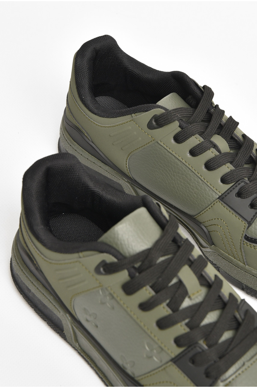 Кроссовки мужские цвета хаки А1151-4 205830