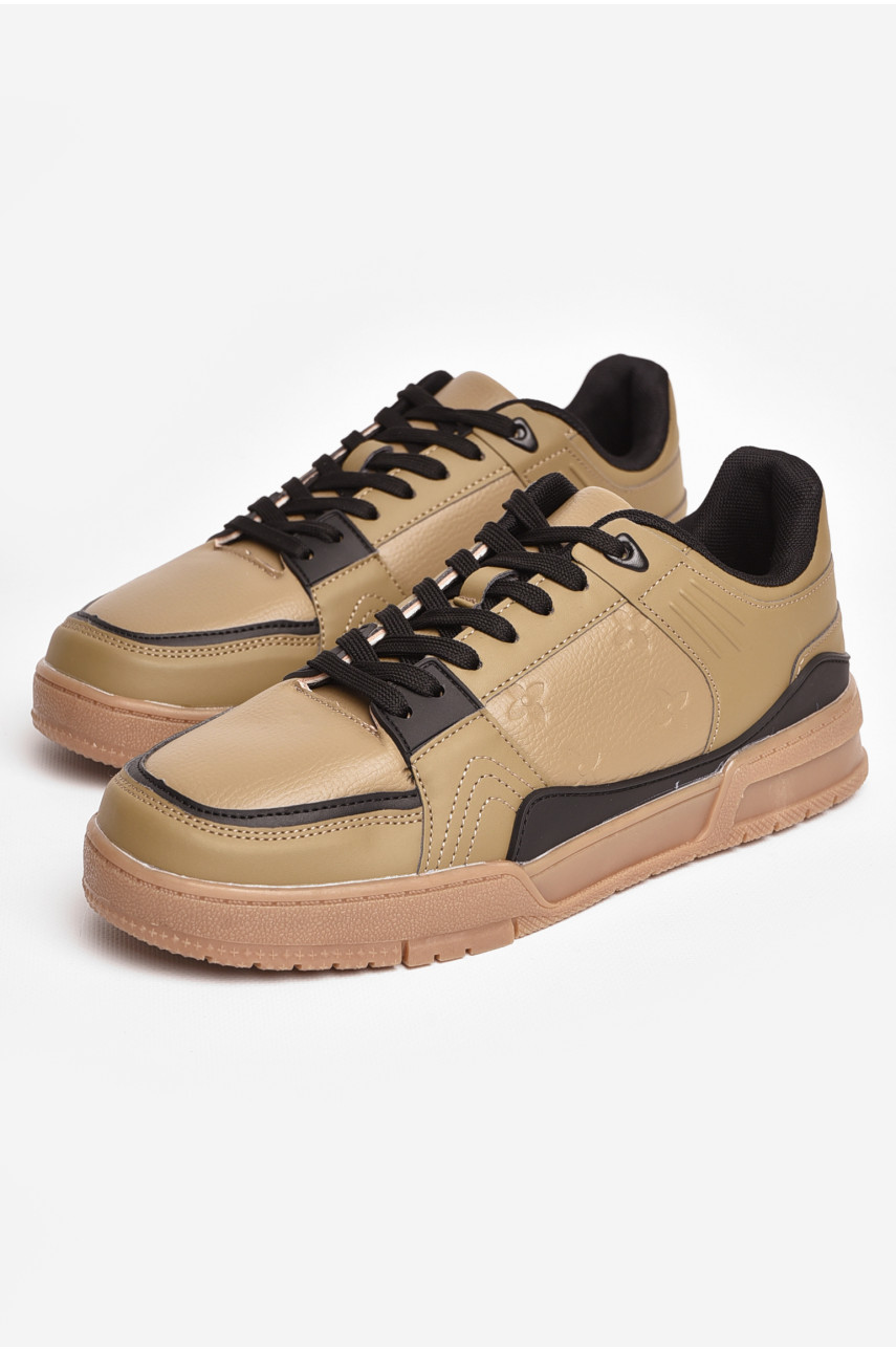 Кроссовки мужские темно-бежевого цвета А1151-1 205834