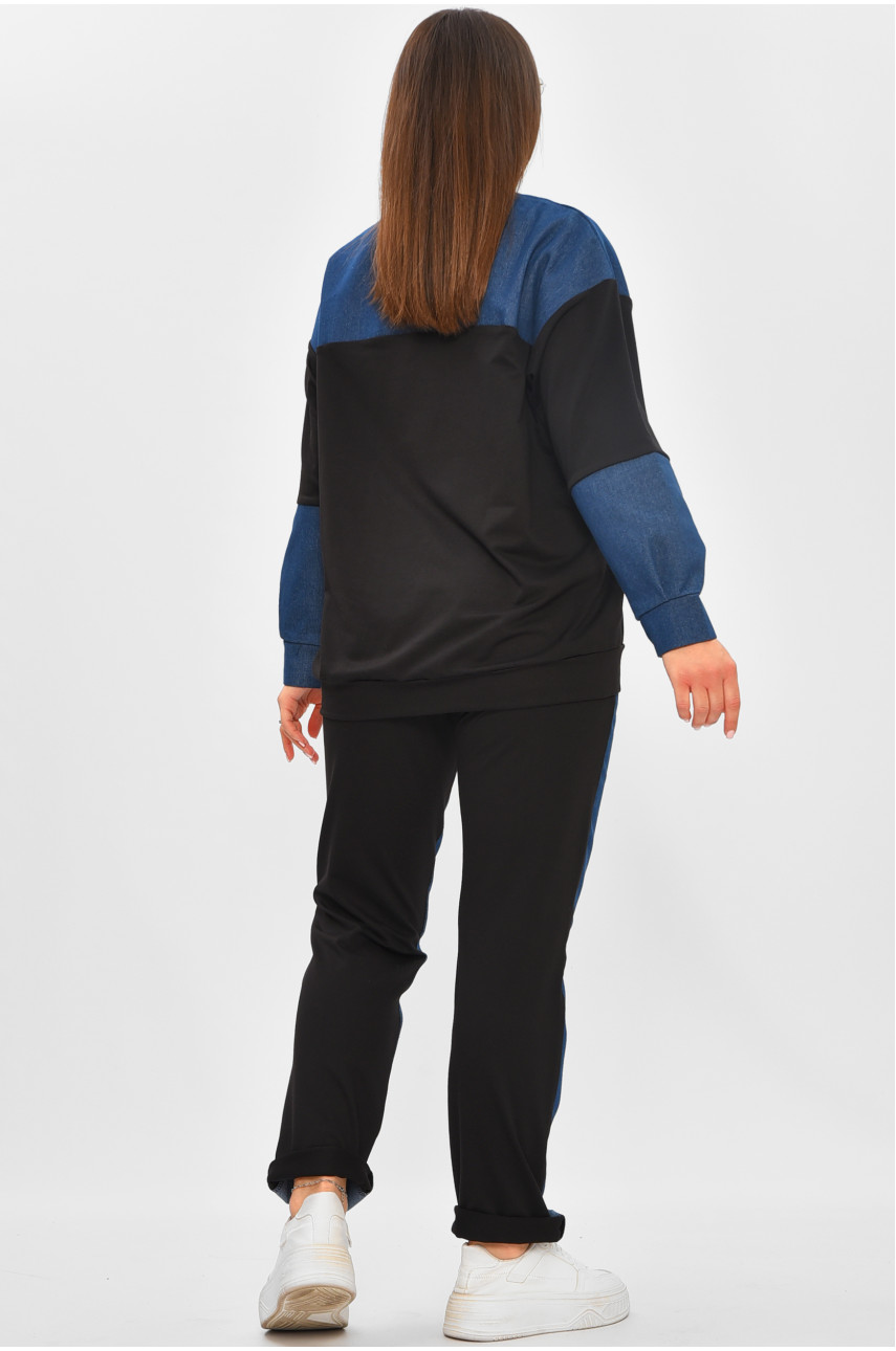 Спортивний костюм жіночий чорного кольору 355 205844