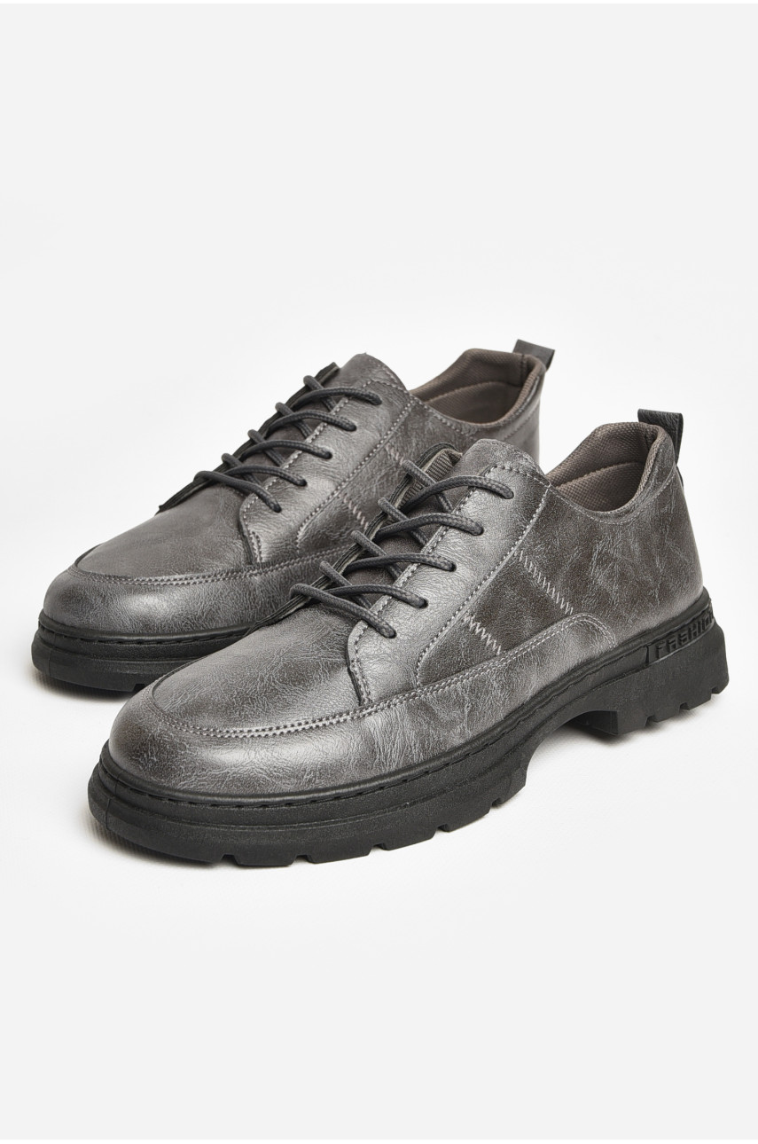 Туфли мужские темно-серого цвета Т13-2 205845