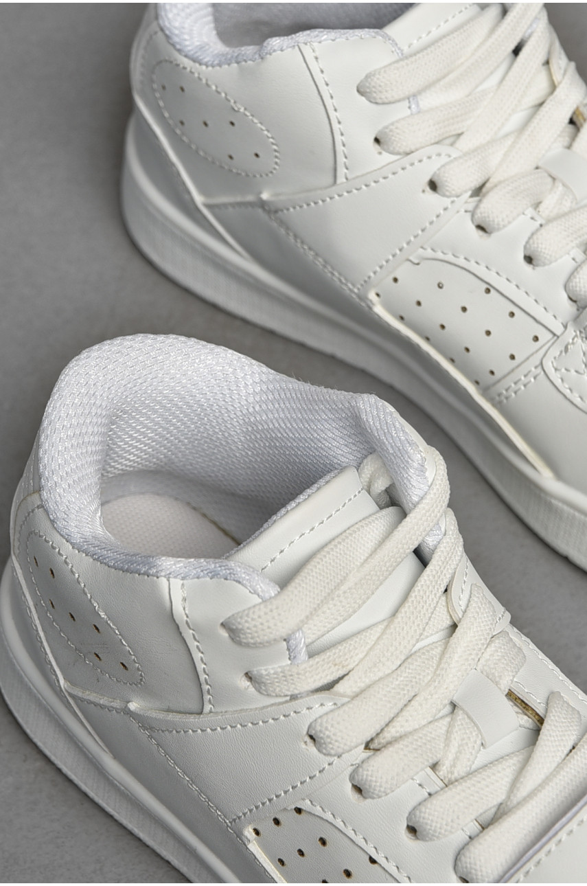 Кроссовки подросток для мальчика белого цвета 8937 В-5 205877