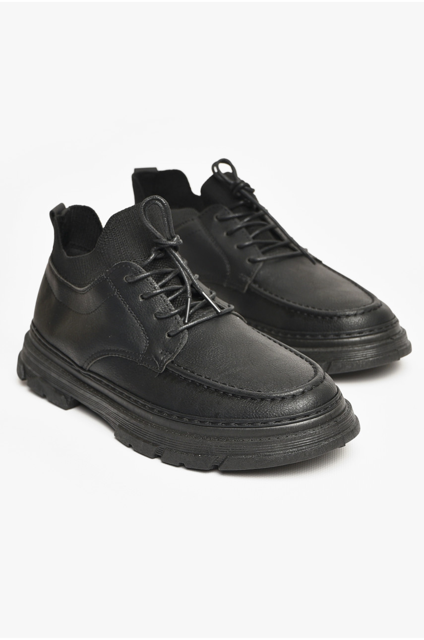 Туфли мужские черного цвета Т17А 205882