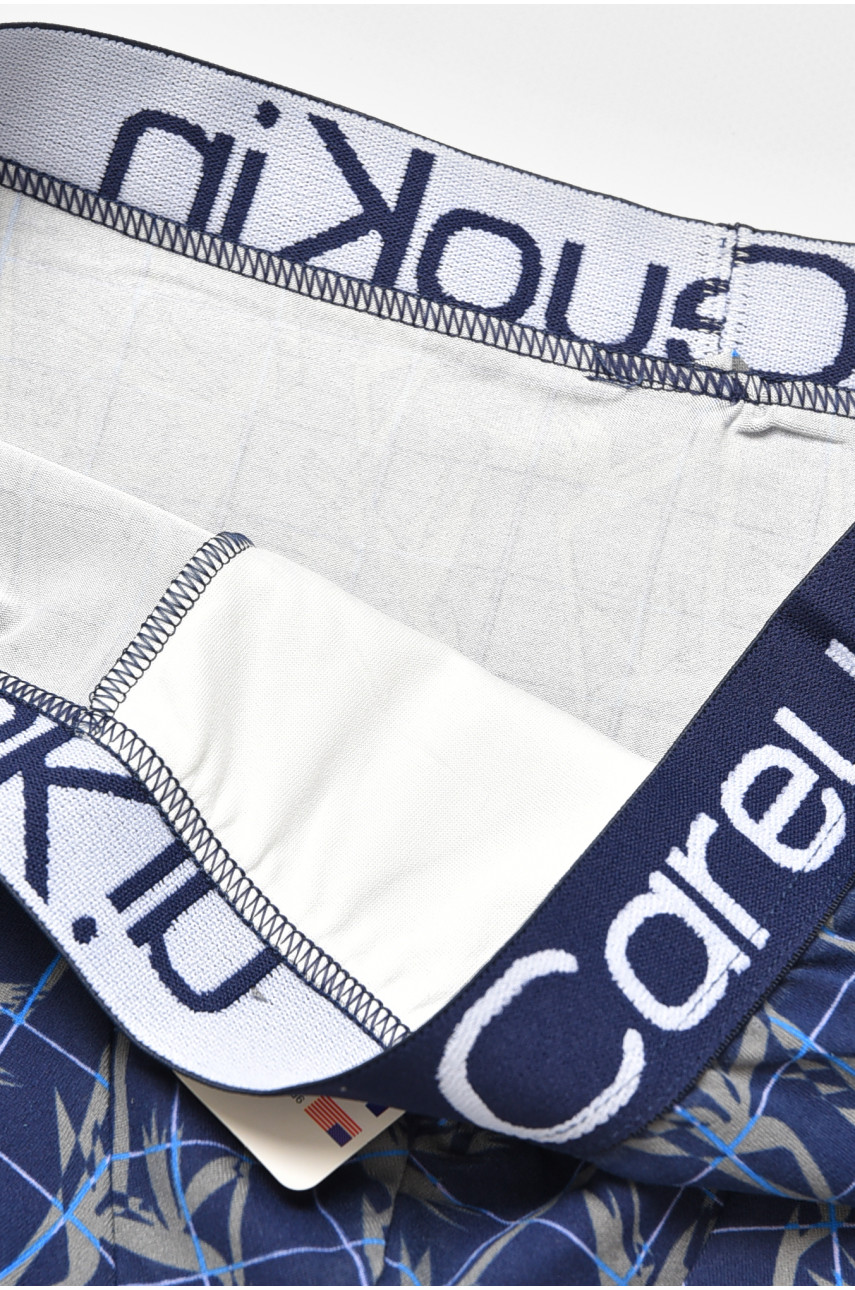 Боксеры мужские тёмно-синего цвета с принтом А1268 205897