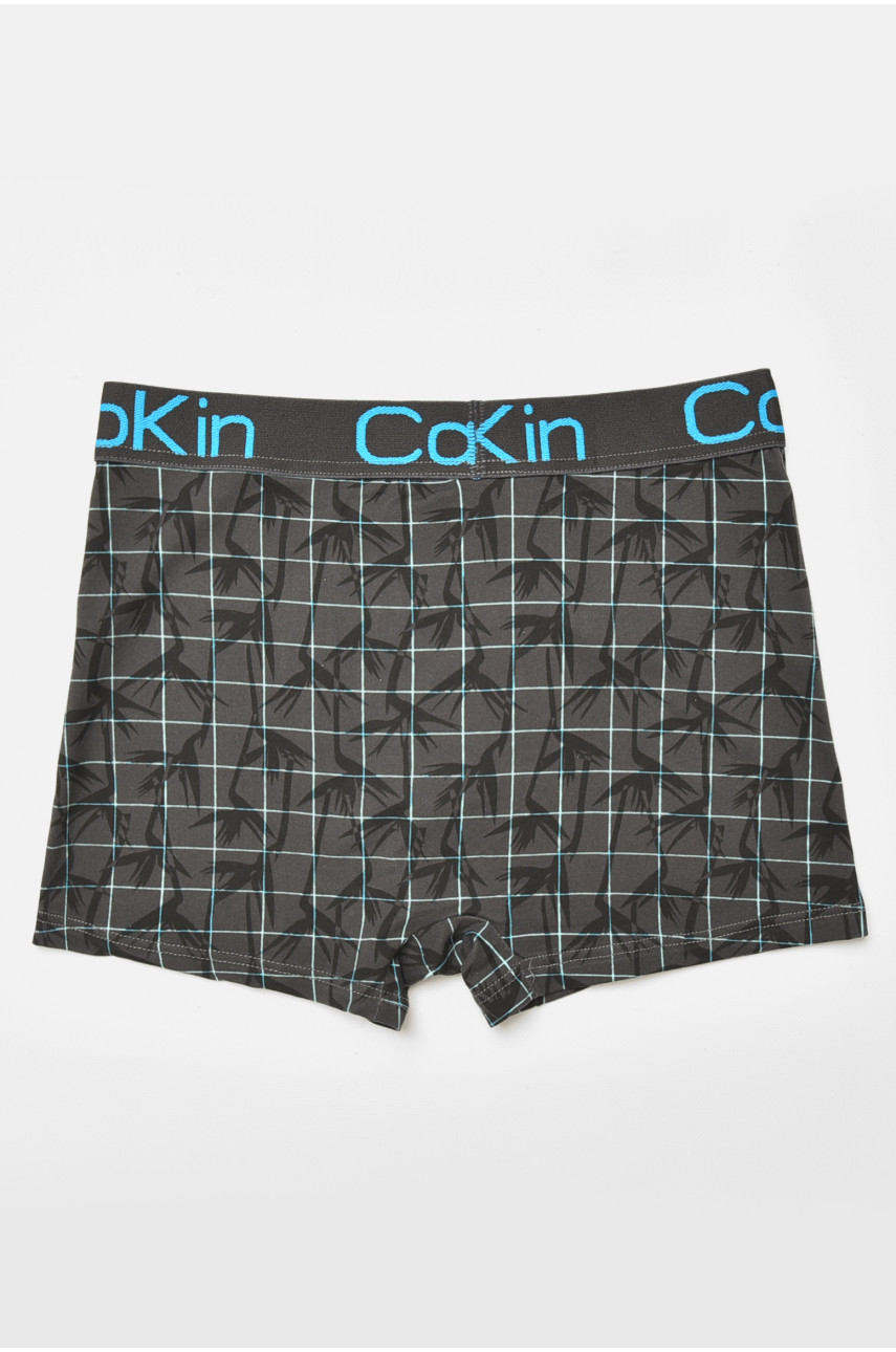 Боксеры мужские тёмно-серого цвета с принтом А1268 205900