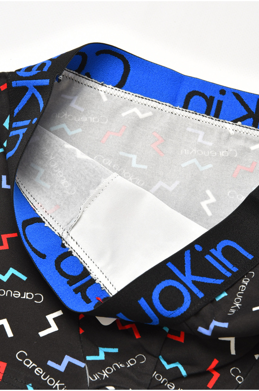 Боксери чоловічі чорного кольору з принтом А1337 205915