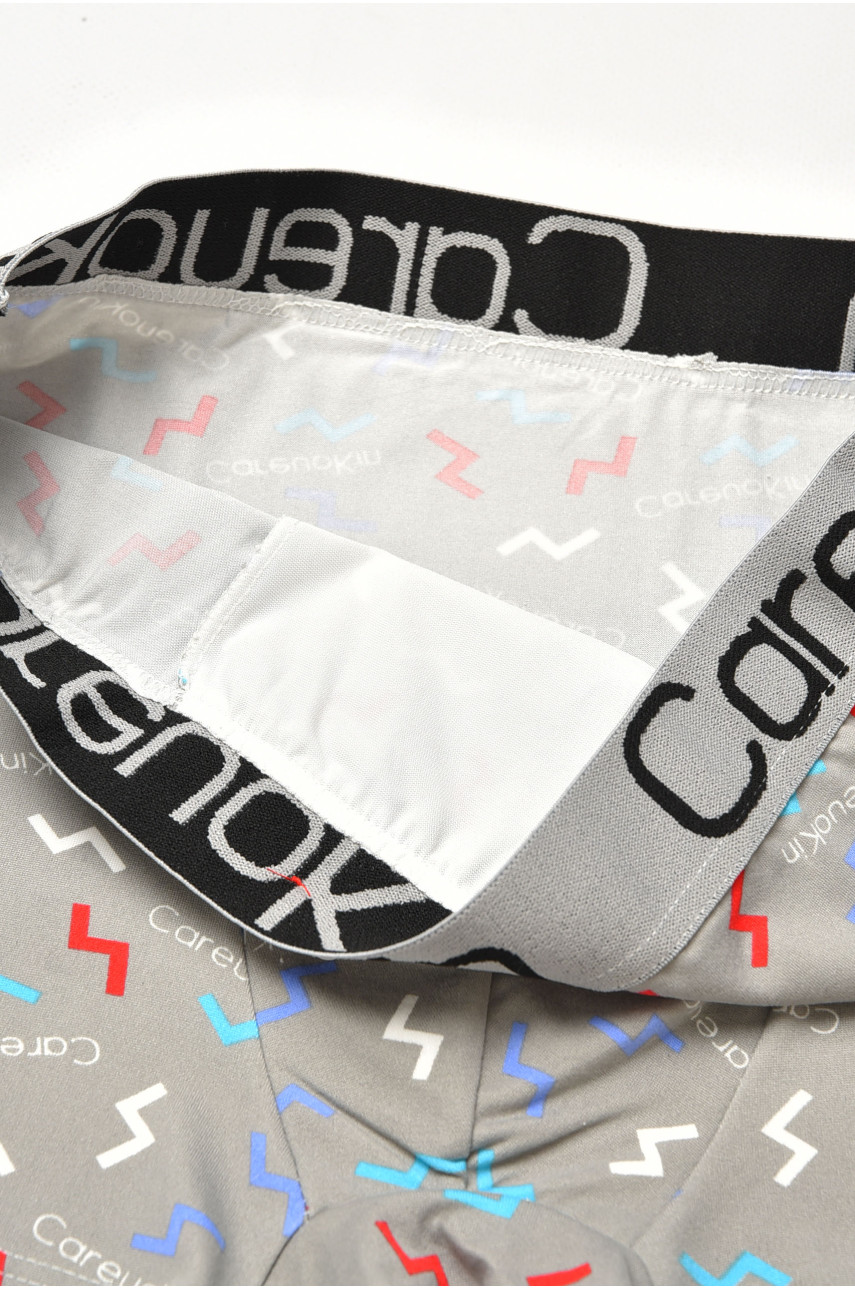 Боксеры мужские серого цвета с принтом А1337 205916