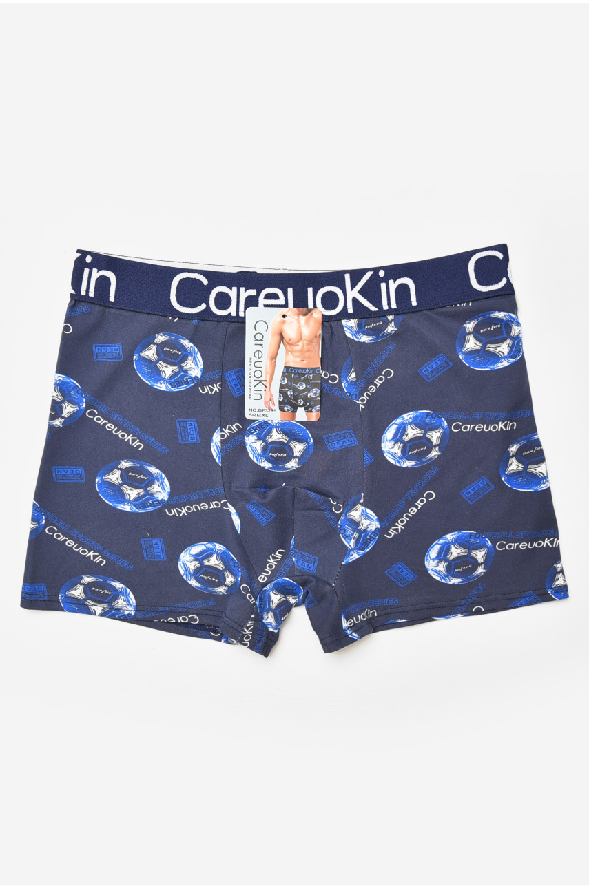 Боксеры мужские тёмно-синего цвета с принтом А3295 205918