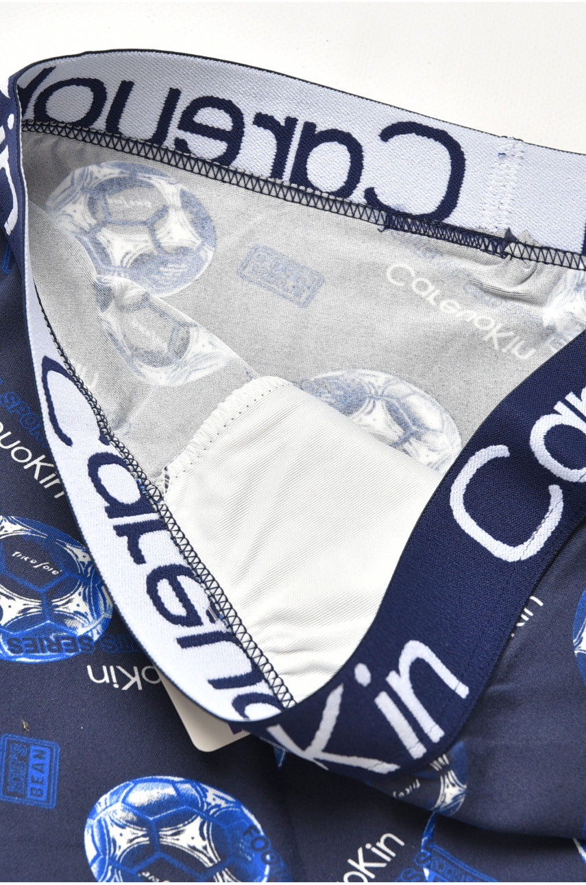 Боксери чоловічі темно-синього кольору з принтом А3295 205918