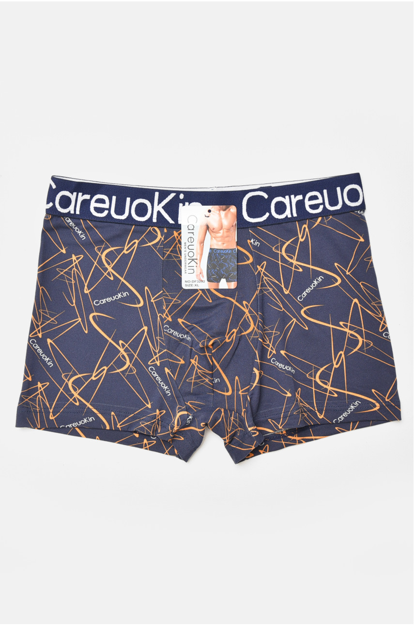 Боксеры мужские тёмно-синего цвета с принтом DF3292 205923