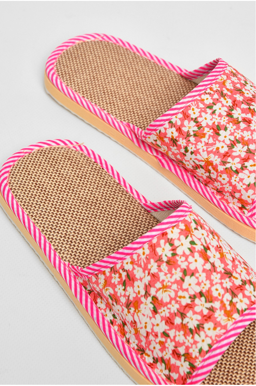 Тапочки домашние женские розового цвета sp-024 205934