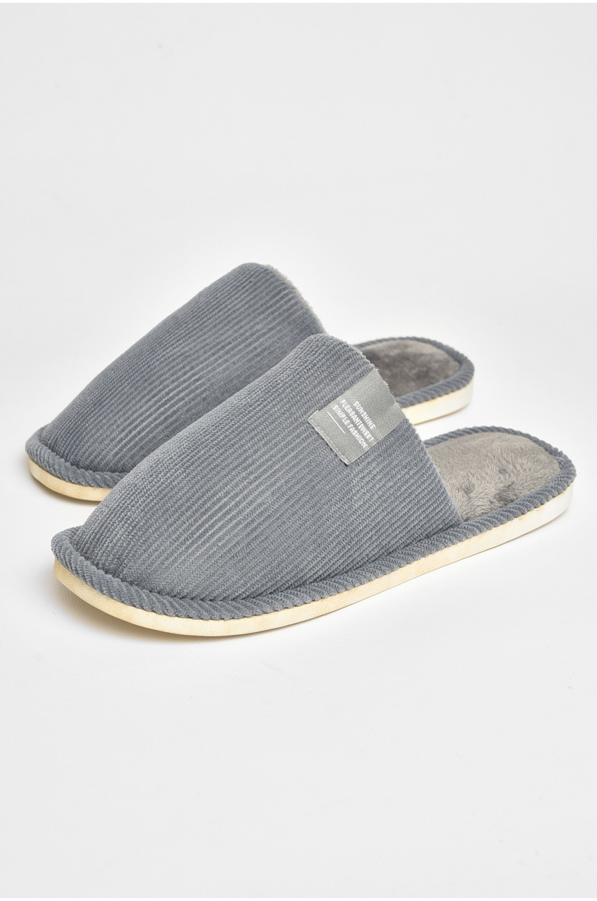 Тапочки комнатные мужские серого цвета sp-014 205940