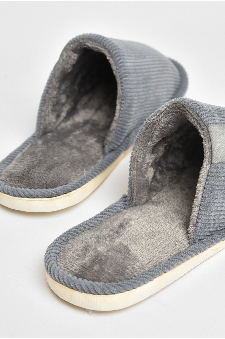 Тапочки комнатные мужские серого цвета sp-014 205940
