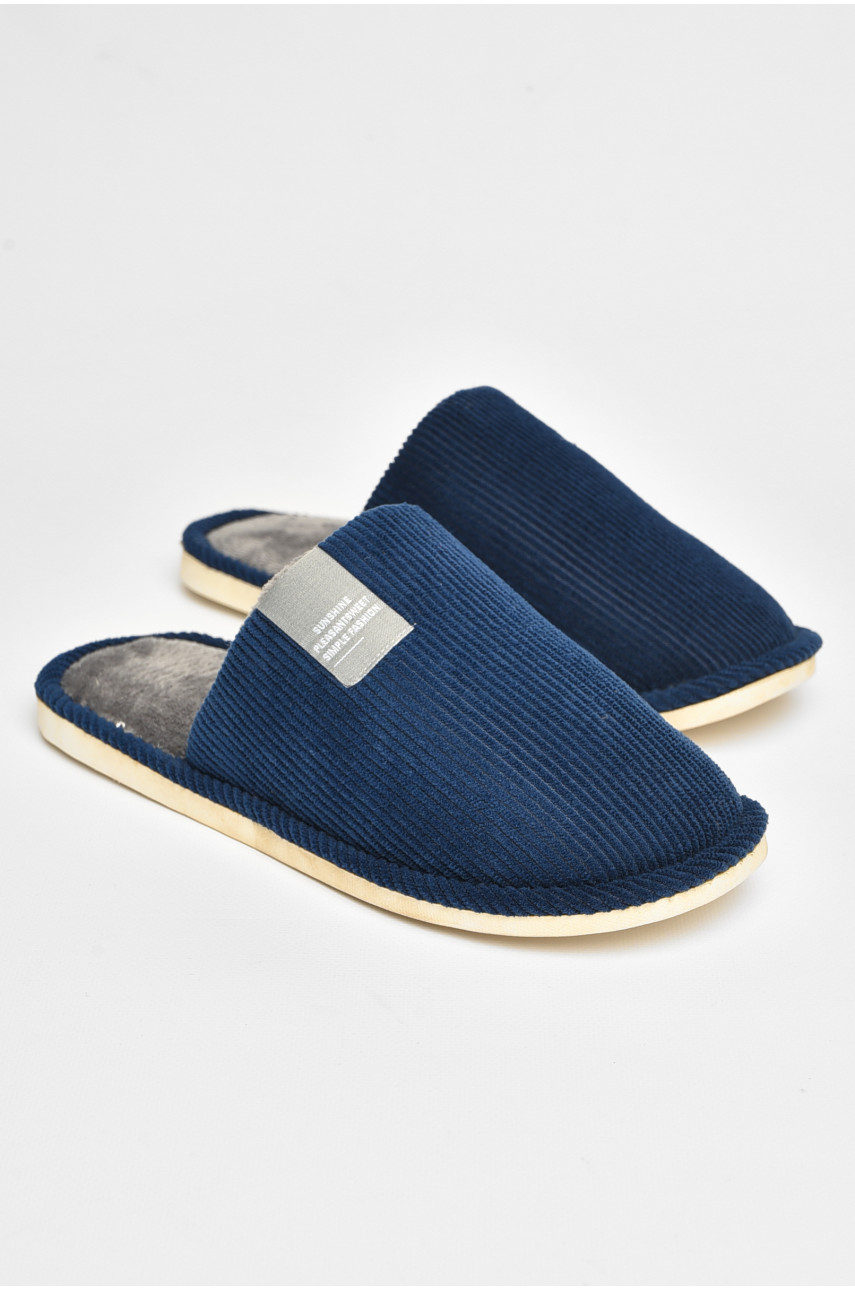 Тапочки комнатные мужские темно-синего цвета sp-014 205941