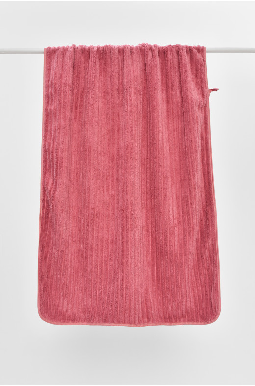 Полотенце банное микрофибра розового цвета 915 205944