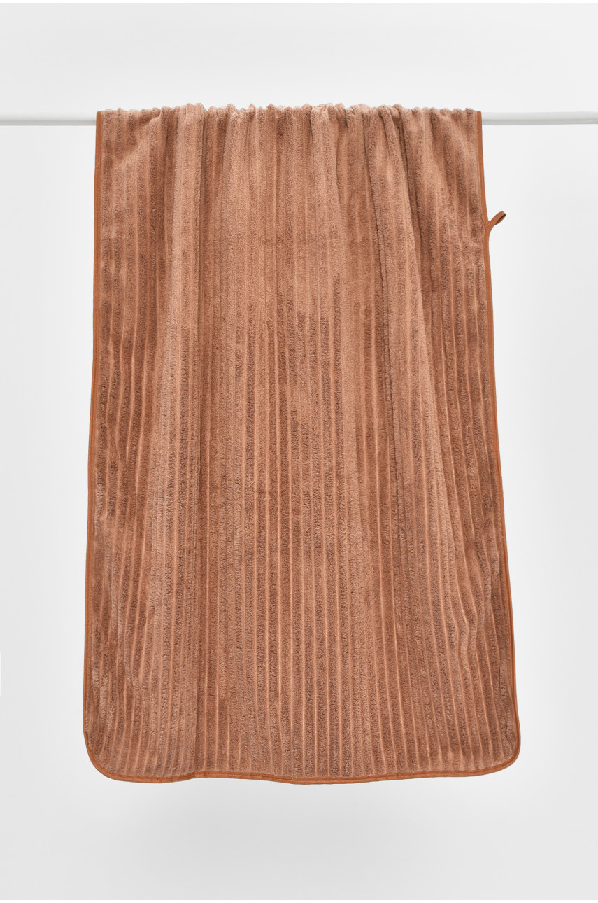 Рушник банний мікрофібра темно-бежевого кольору 915 205946