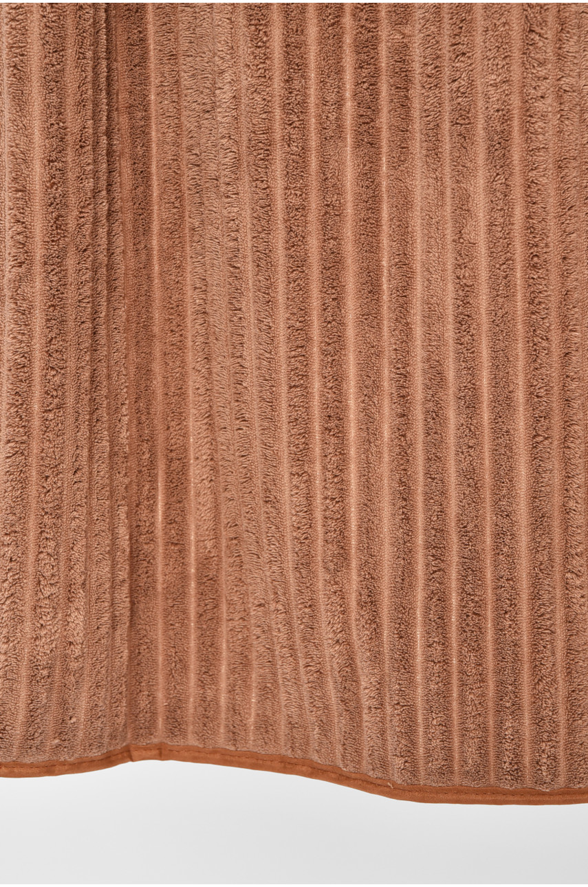 Полотенце банное микрофибра тёмно-бежевого цвета 915 205946