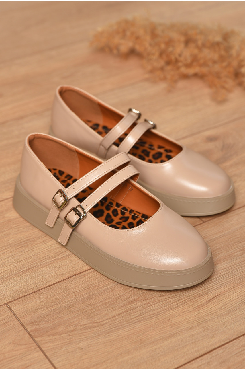 Туфлі жіночі бежевого кольору 651-21 205964