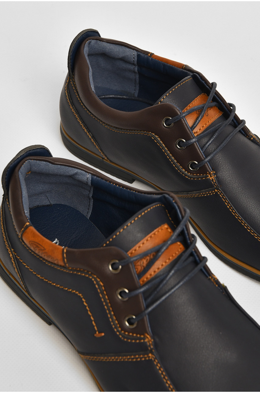 Туфлі чоловічі темно-синього кольору А1678-1 205971