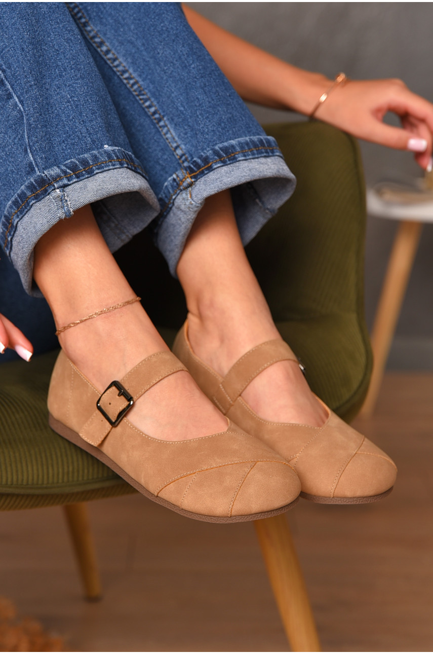 Туфли женские темно-бежевого цвета D915-2 205981