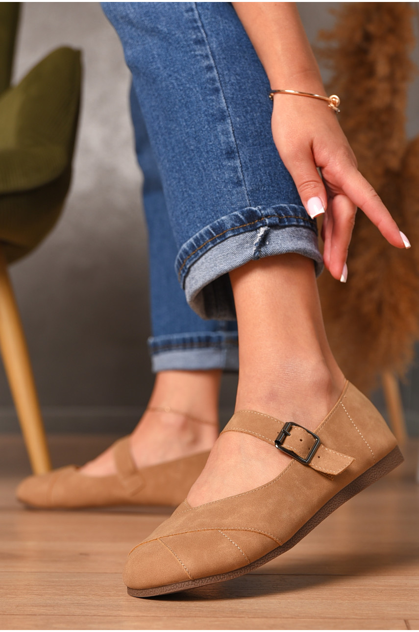 Туфли женские темно-бежевого цвета D915-2 205981