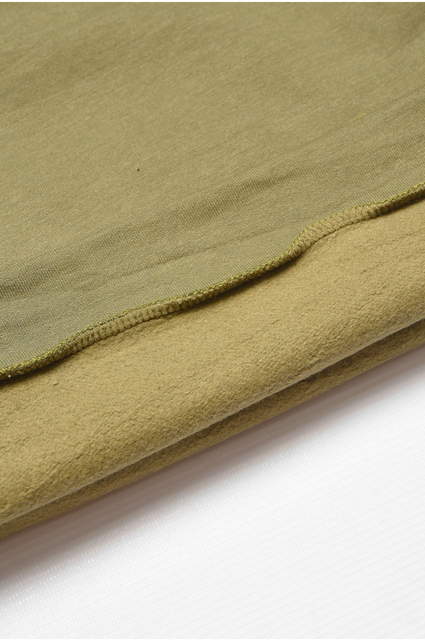 Свитшот детский для мальчика на флисе цвета хаки 309 205992