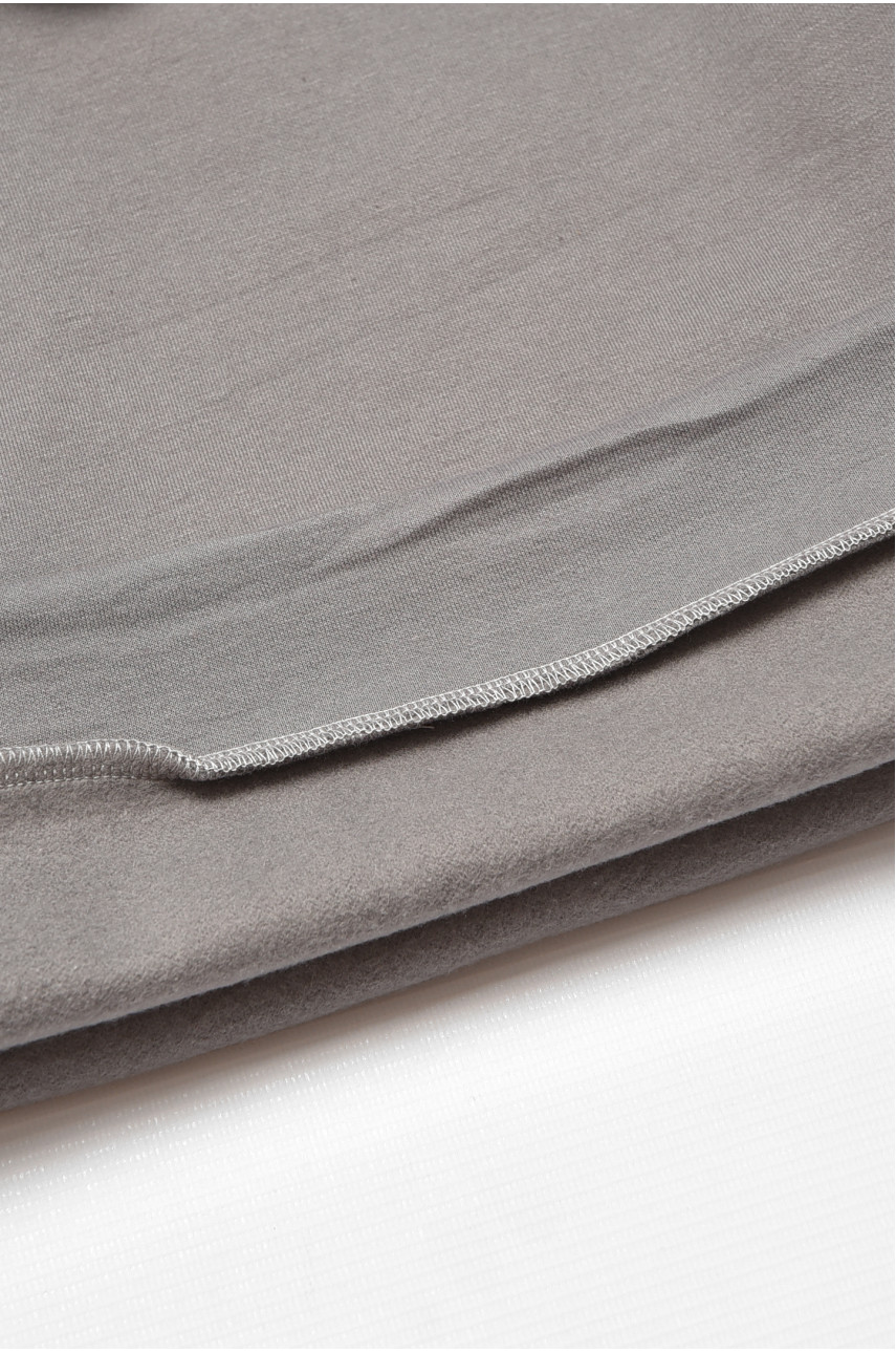 Свитшот детский для мальчика на флисе тёмно-серого цвета 312 206001