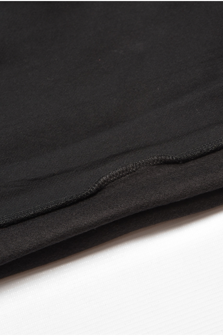 Свитшот детский для мальчика на флисе черного цвета 306 206004