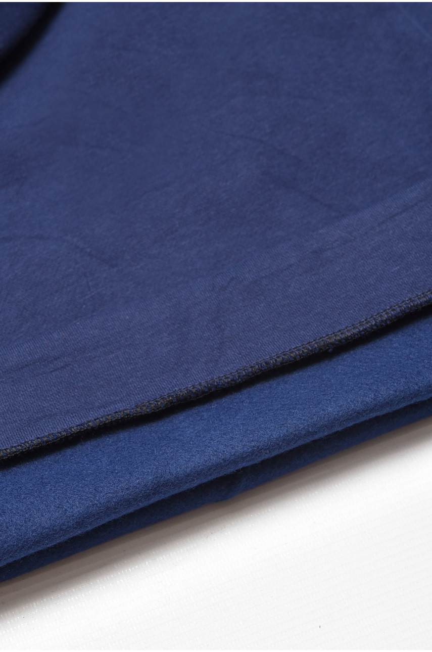 Свитшот детский для мальчика на флисе тёмно-синего цвета 313 206018