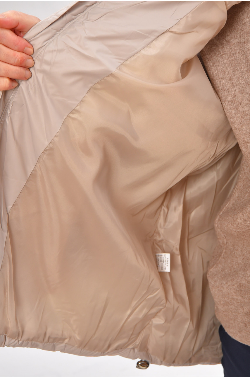 Жилетка женская батал демисезонная светло-серого цвета 618 206033