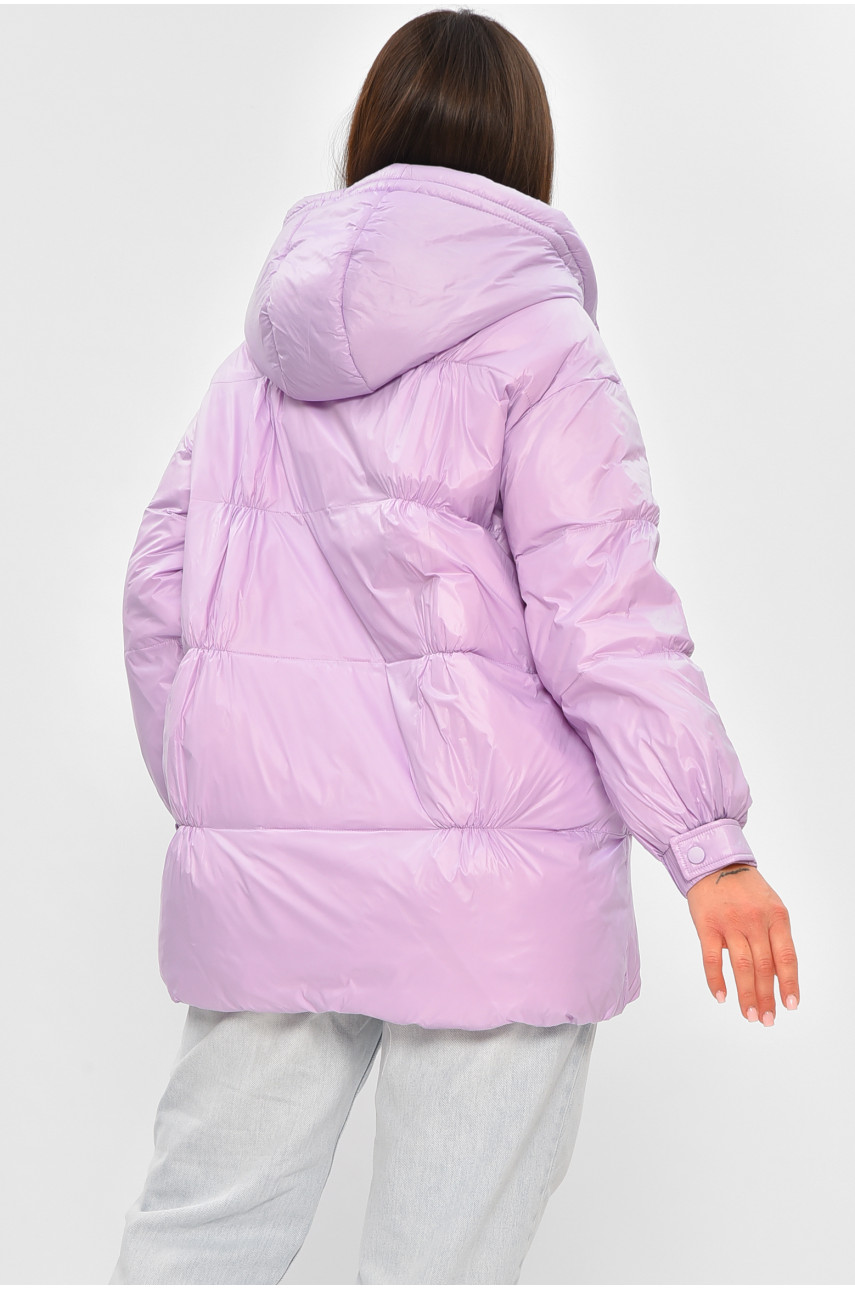 Куртка жіноча демісезонна світло-бузкового кольору 082 206036