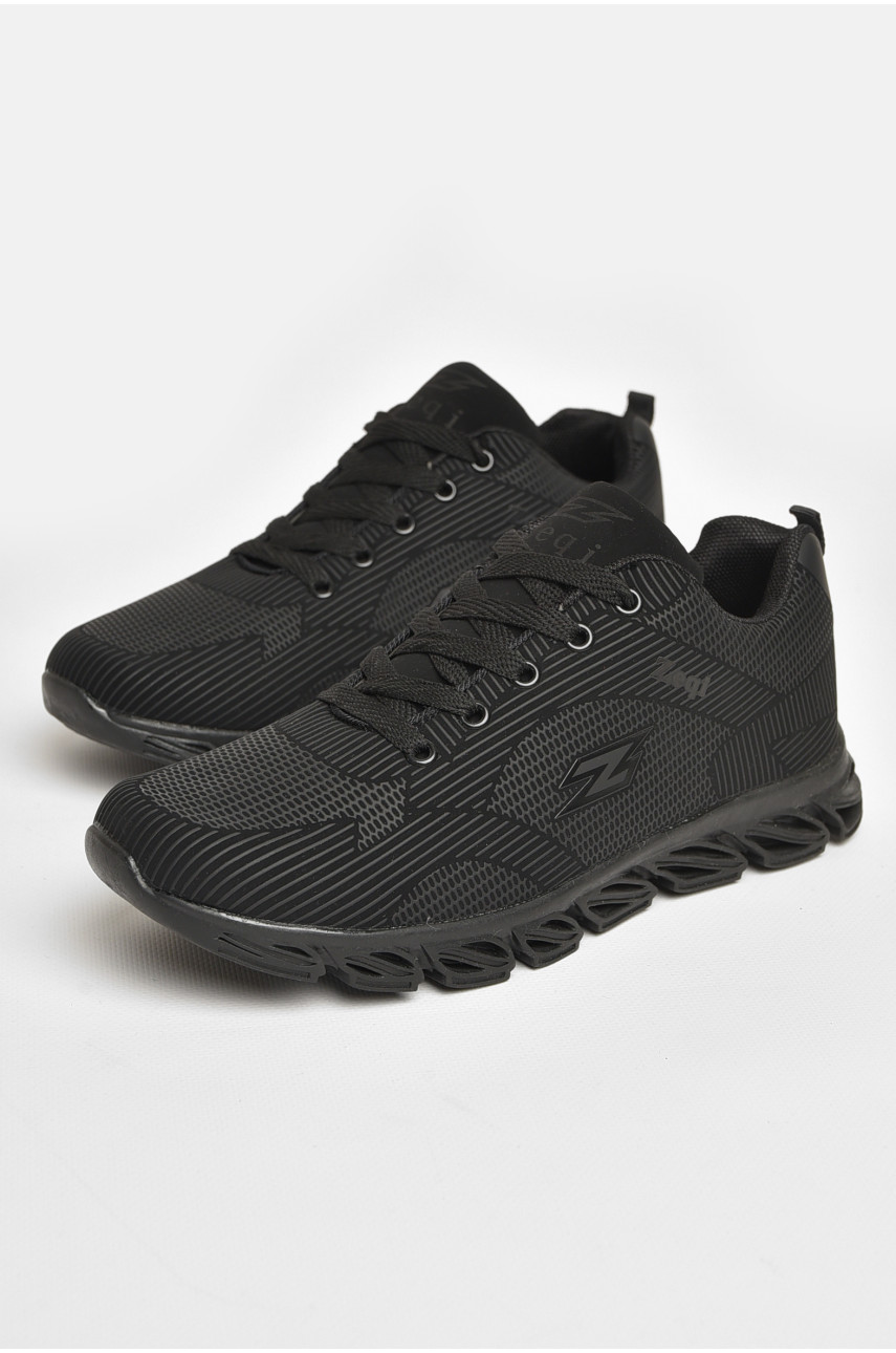 Кроссовки подростоковые для мальчика черного цвета 206058