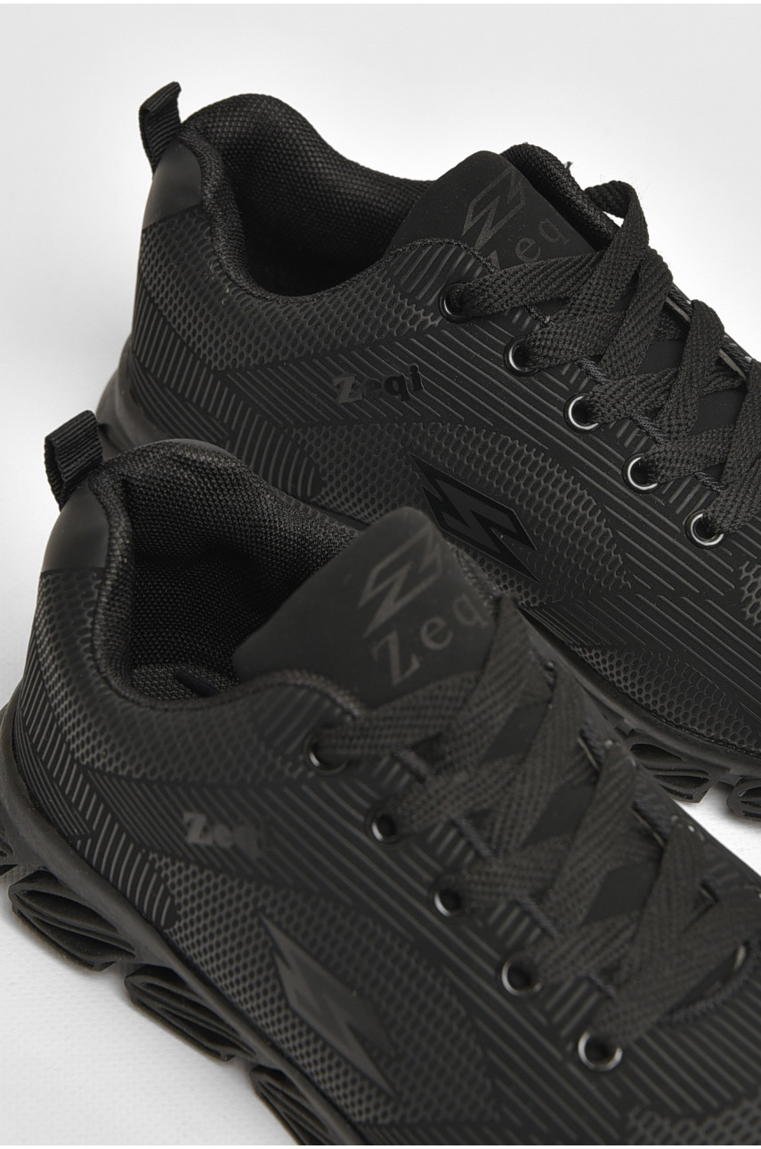 Кроссовки подростоковые для мальчика черного цвета 206058