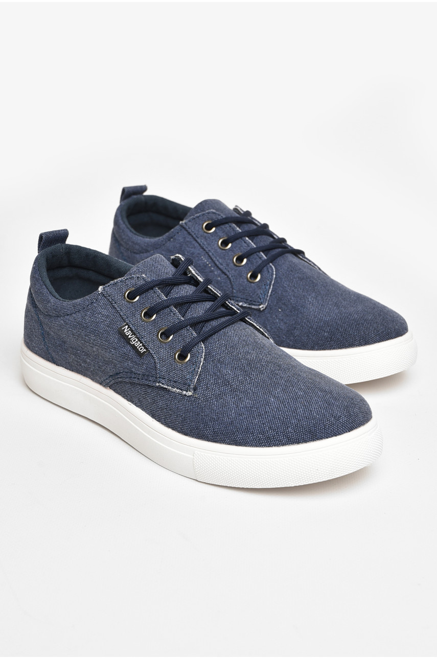 Кеды мужские темно-синего цвета текстиль 2567-6 206062