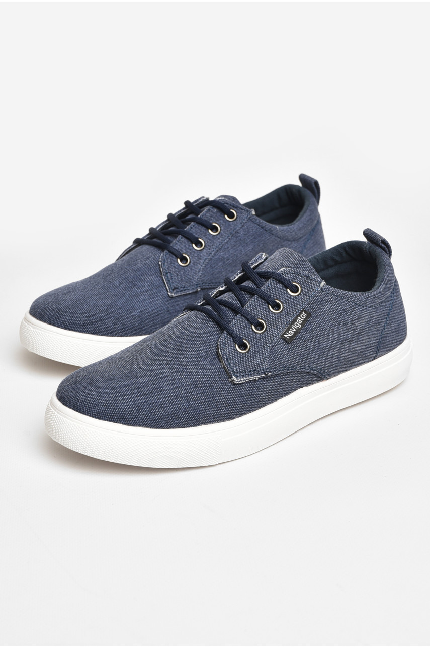 Кеды мужские темно-синего цвета текстиль 2567-6 206062