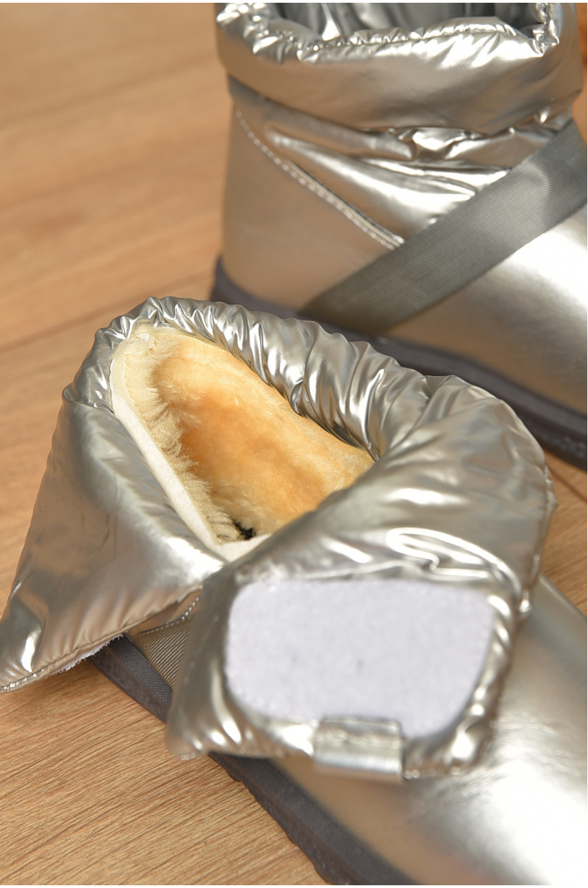 Уггі жіночі на хутрі сірого кольору 292 206065