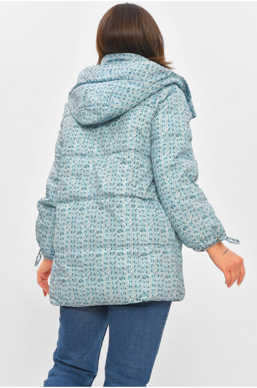 Куртка жіноча демісезонна блакитного кольору 8805 206068