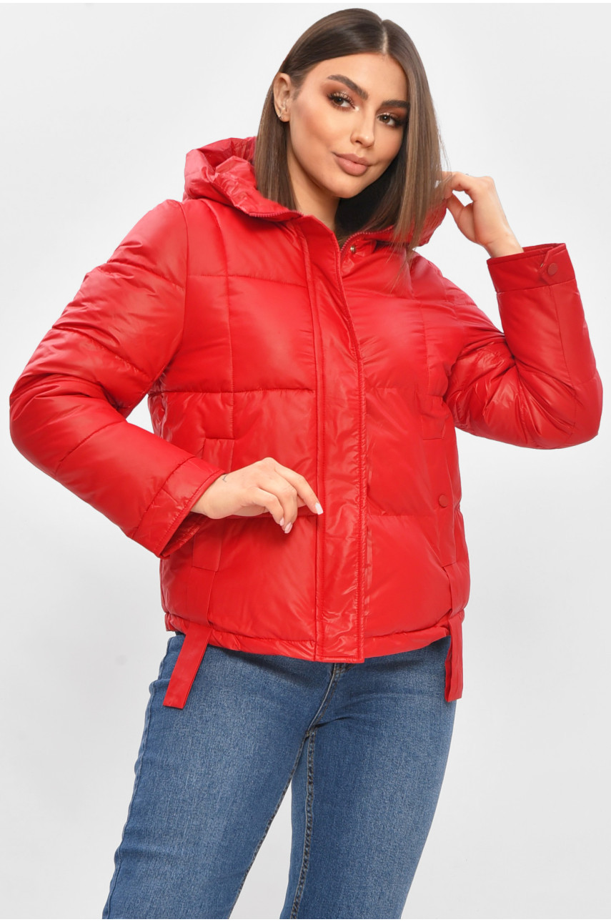Куртка жіноча демісезонна червоного кольору 1323 206077