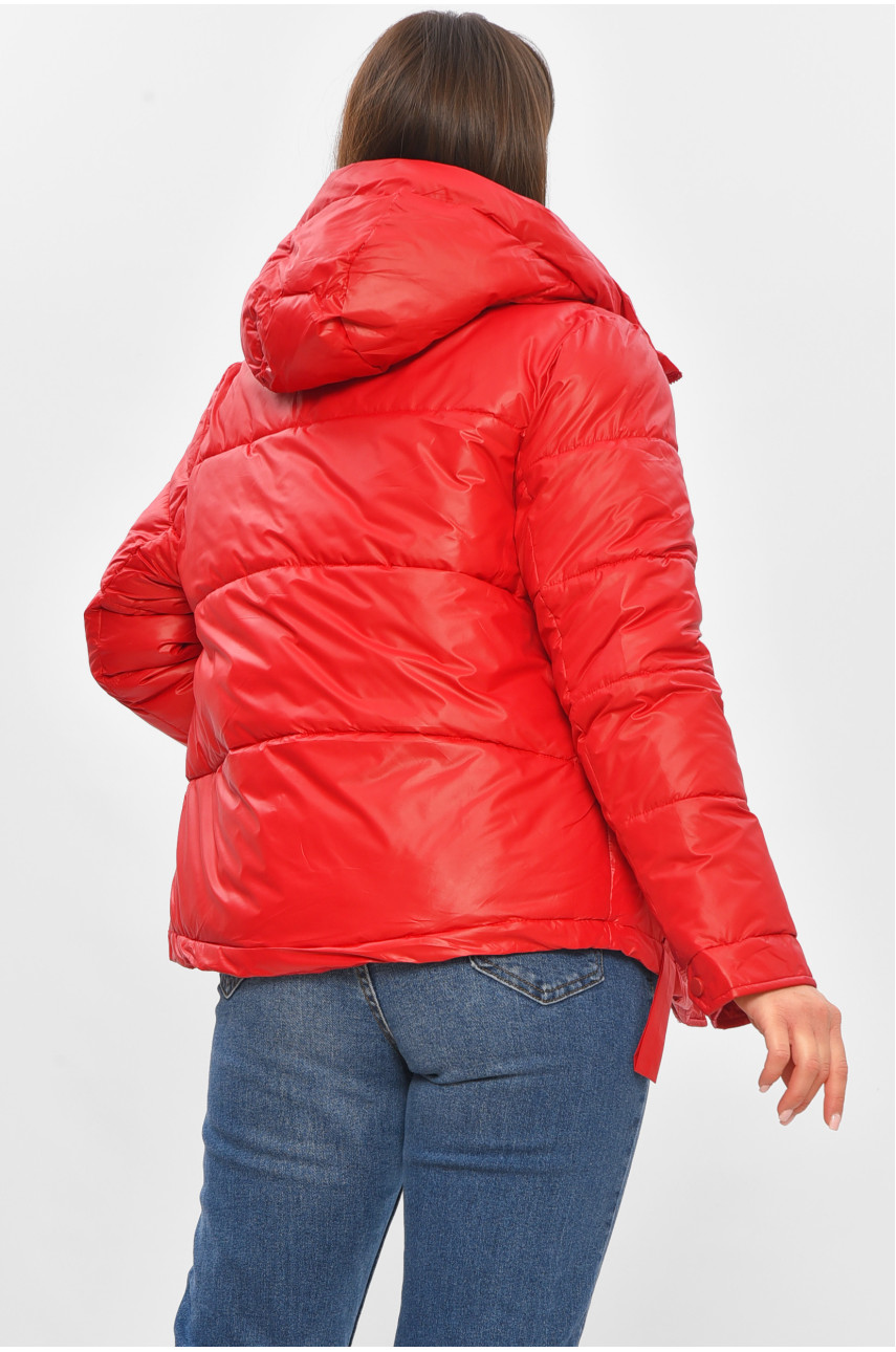 Куртка жіноча демісезонна червоного кольору 1323 206077
