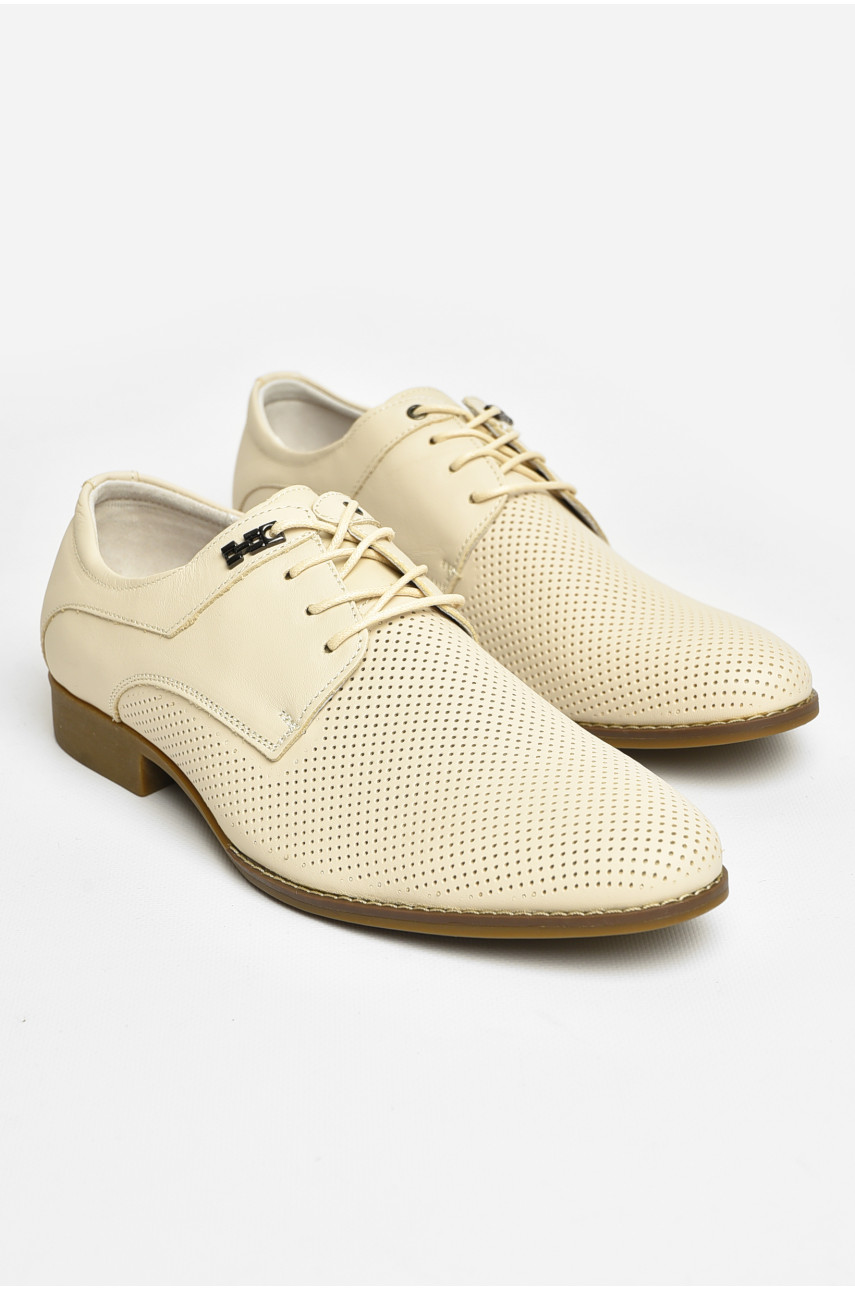 Туфли мужские светло-бежевого цвета с1592-2 206082