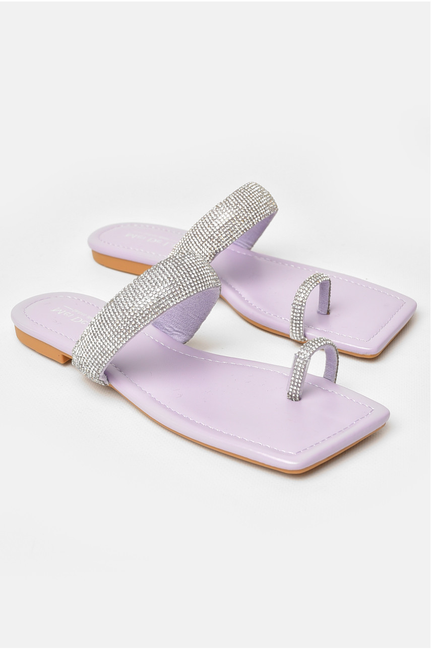 Шлепанцы женские сиреневого цвета 780-9 206121
