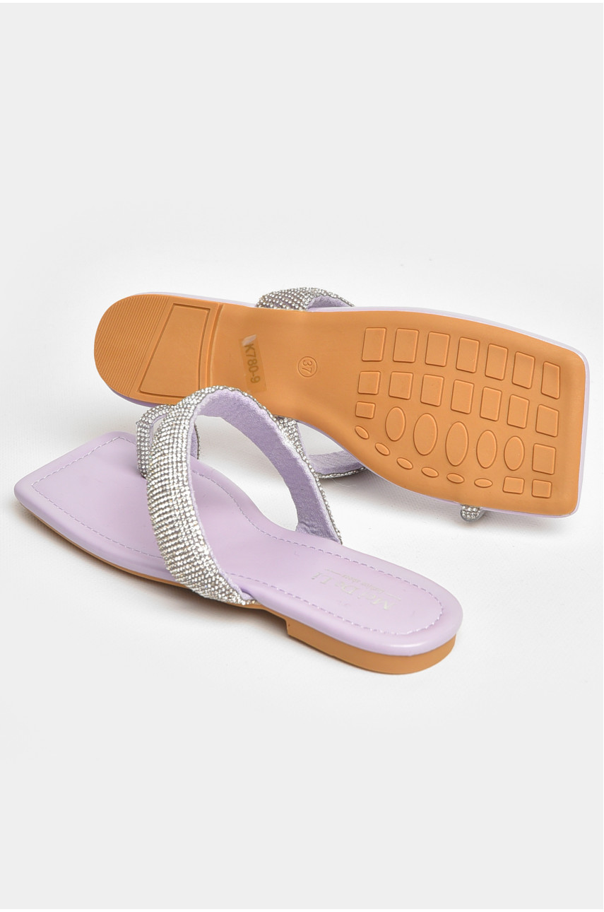 Шлепанцы женские сиреневого цвета 780-9 206121