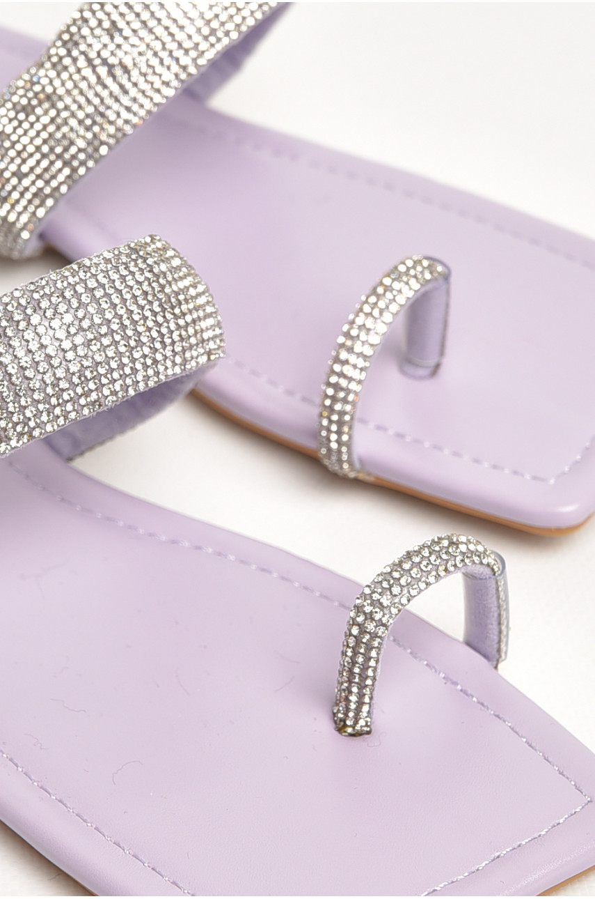 Шлепанцы женские сиреневого цвета 780-9 206121