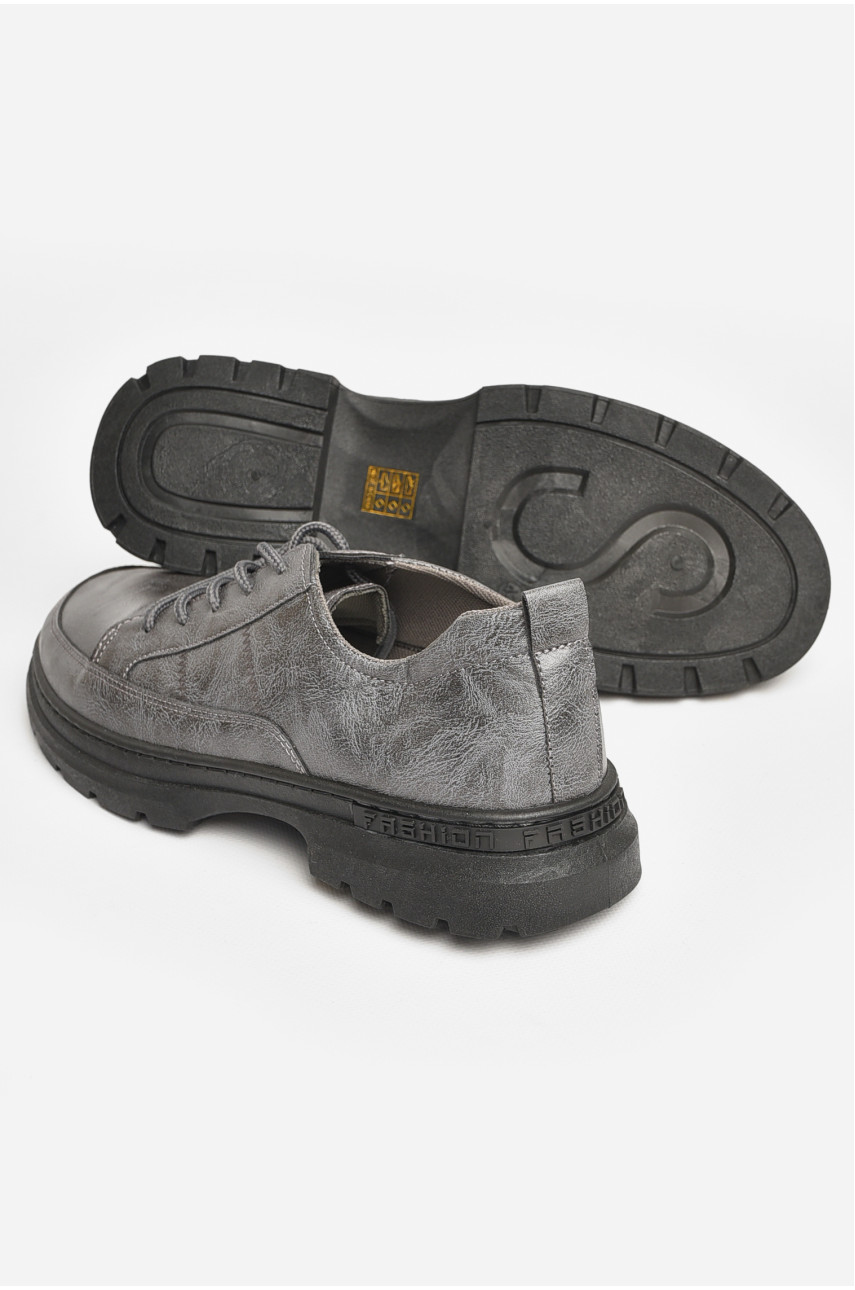 Туфли мужские серого цвета Т13-2 206138