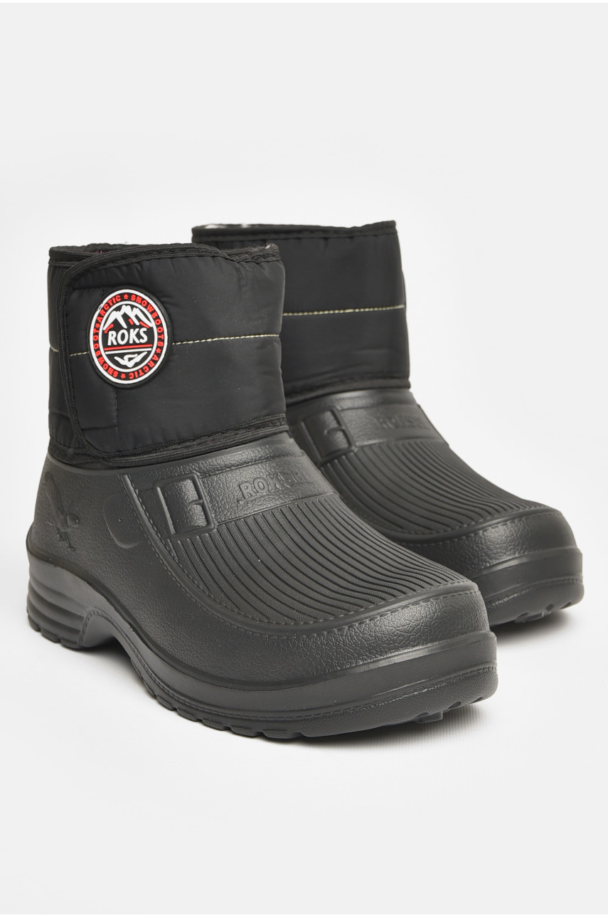 Дутики мужские пена на меху черного цвета АС55 206141