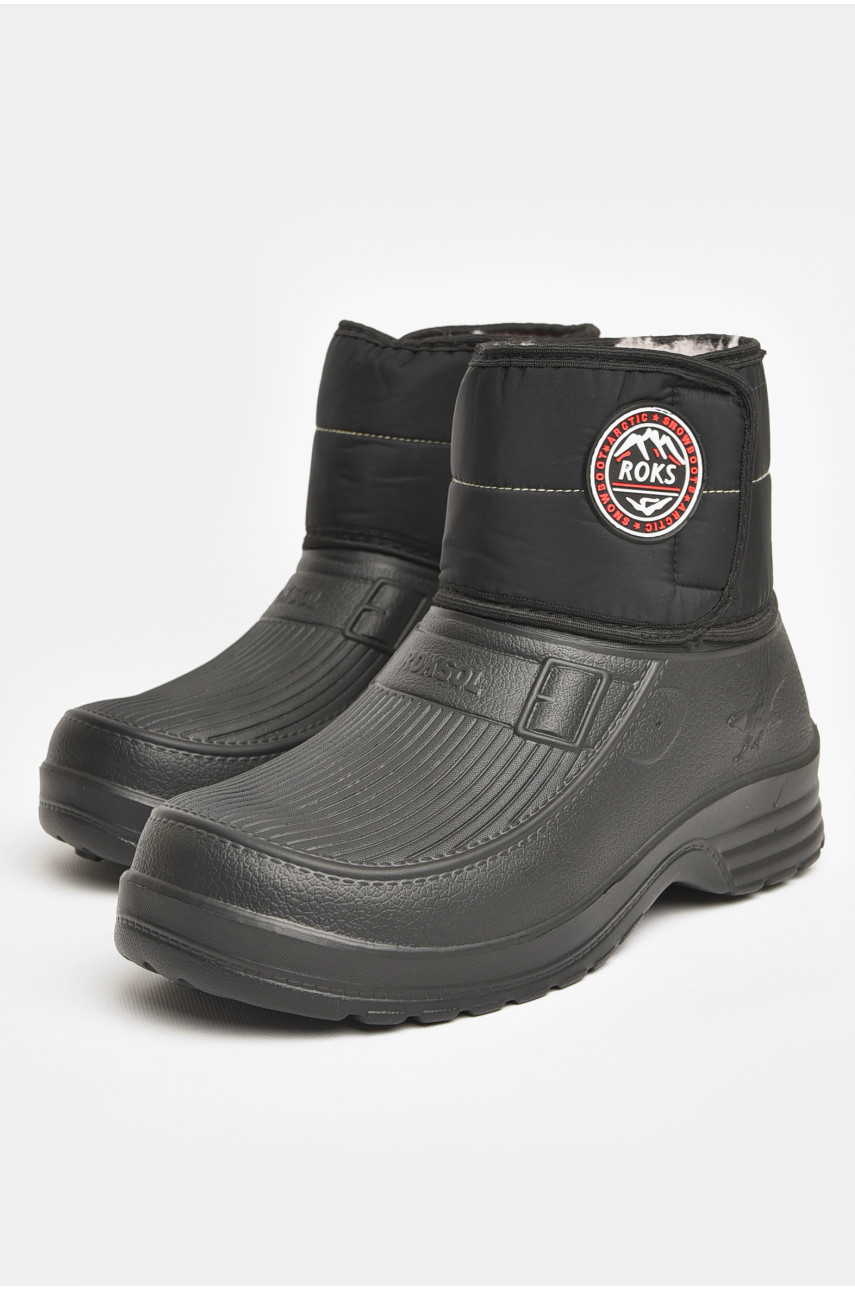 Дутики мужские пена на меху черного цвета АС55 206141