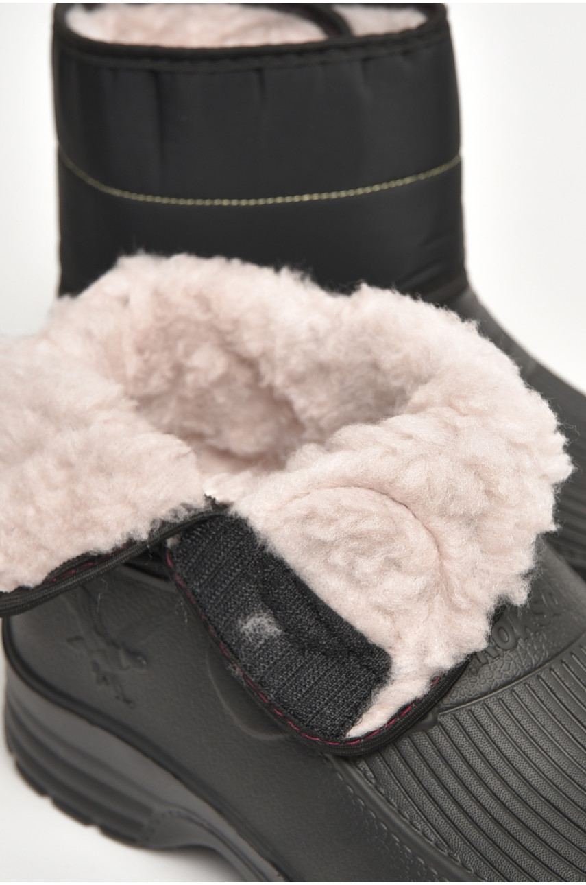 Дутики мужские пена на меху черного цвета АС55 206141