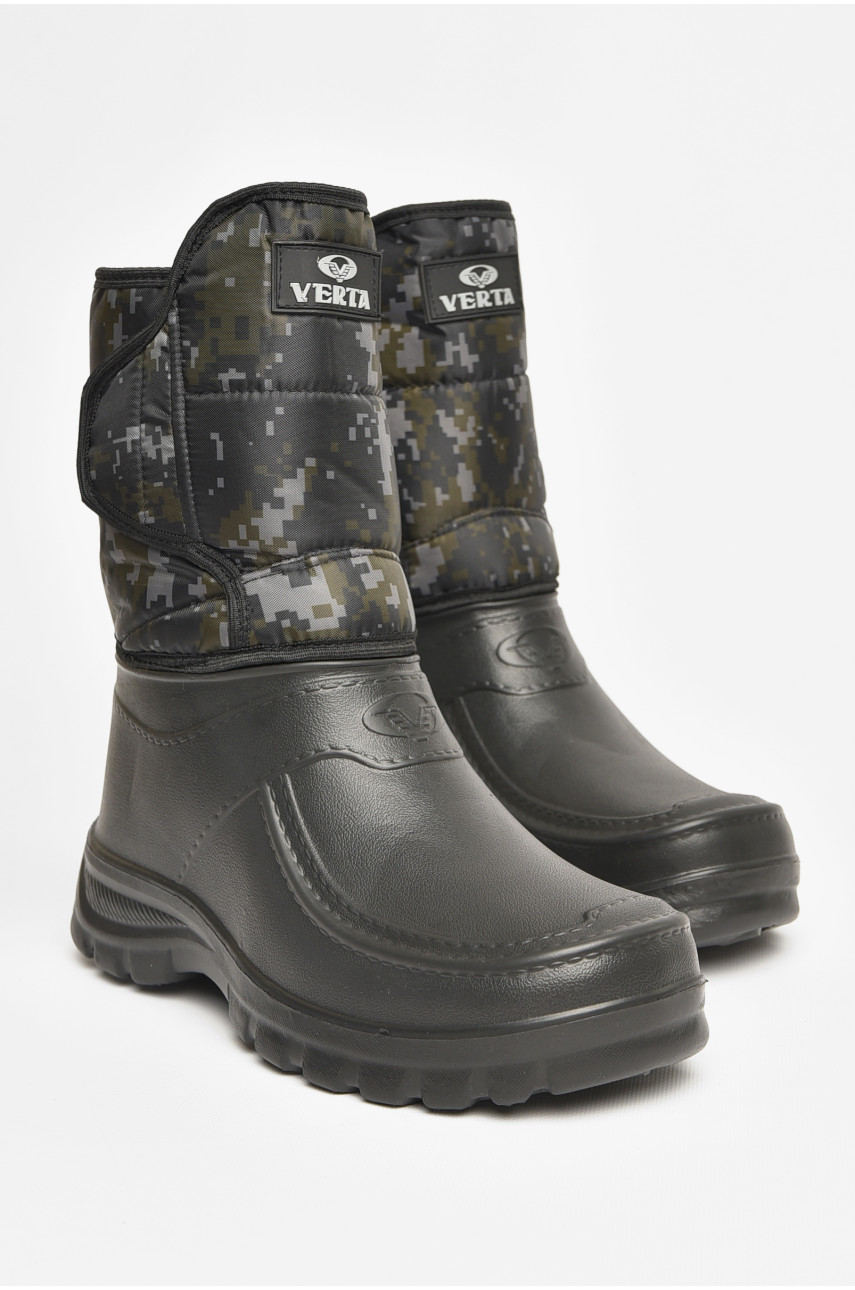 Дутики чоловічі піна піксель на хутрі чорного кольору Verta ABM41 206142 Дутики чоловічі піна піксель на хутрі чорного кольору Verta ABM41 206142